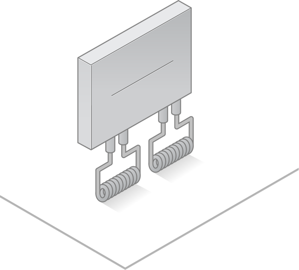 Illustration d’un composant électronique de l’adoucisseur d’eau Minimax.